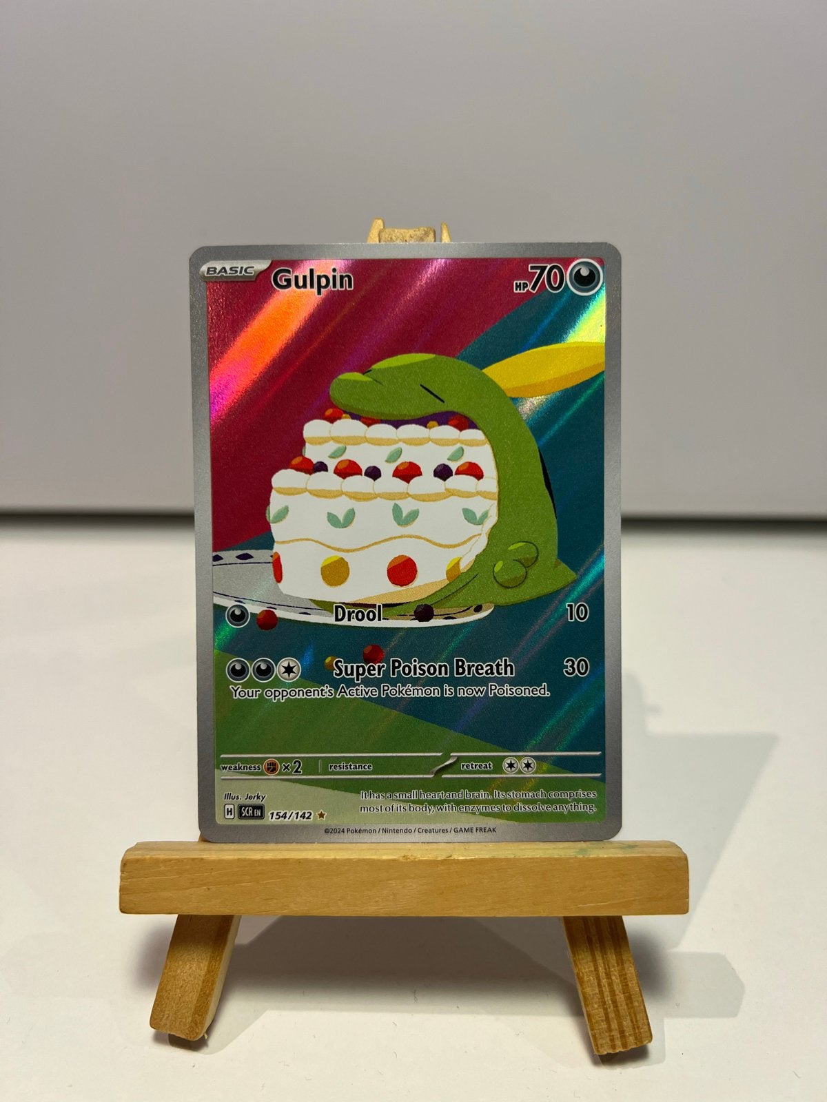 Gulpin 154/162 Reverse Holo Pokemon Kaart, Ophalen of Verzenden, Zo goed als nieuw, Losse kaart, Foil