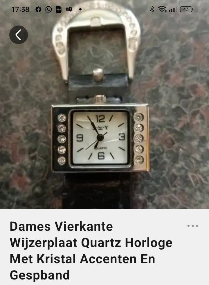 dames horloge met bandje, Overige merken, Polshorloge, Ophalen of Verzenden, Zilver
