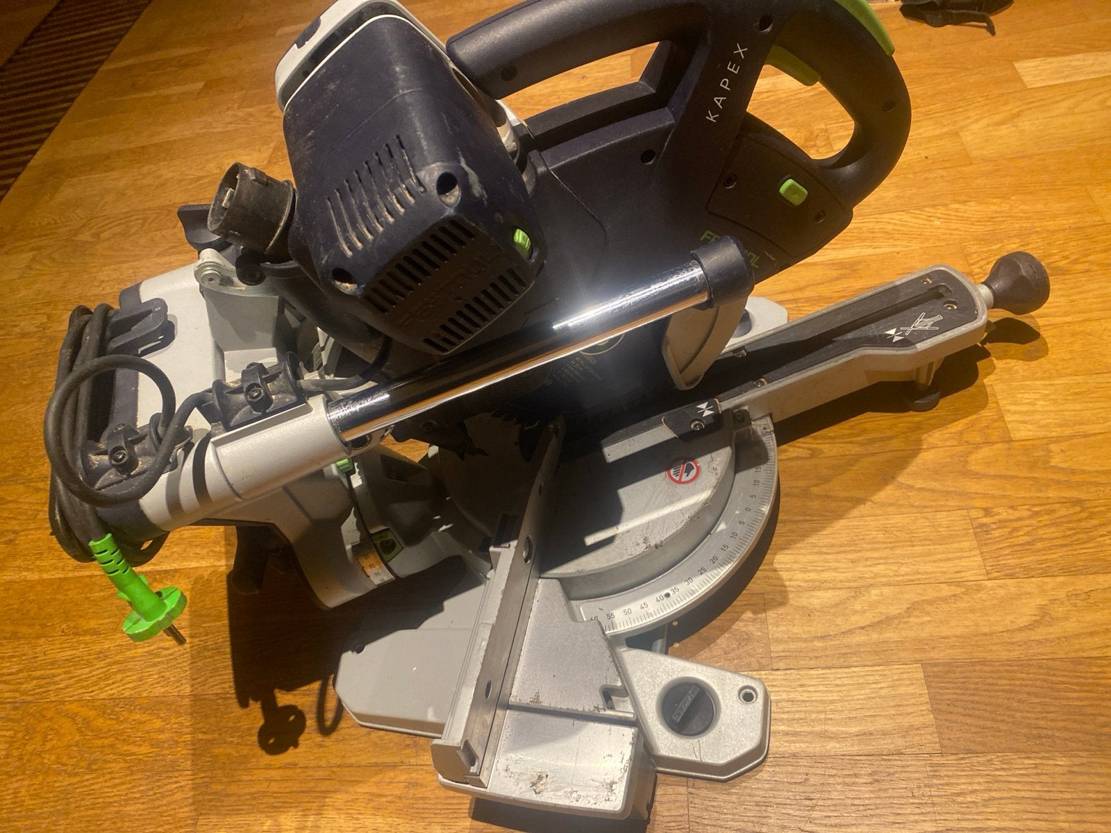 Festool Afkortzaag Kapex KS 60 E - Zo goed als nieuw, 70 mm of meer, Ophalen of Verzenden, Zo goed als nieuw, Afkortzaag