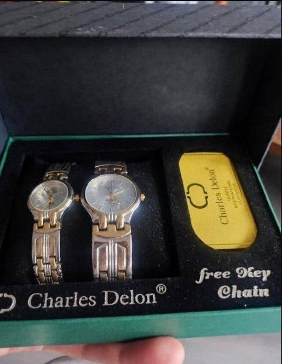 Charles Delon vintage horloges, Ophalen of Verzenden, Nieuw, Leer, Overige merken