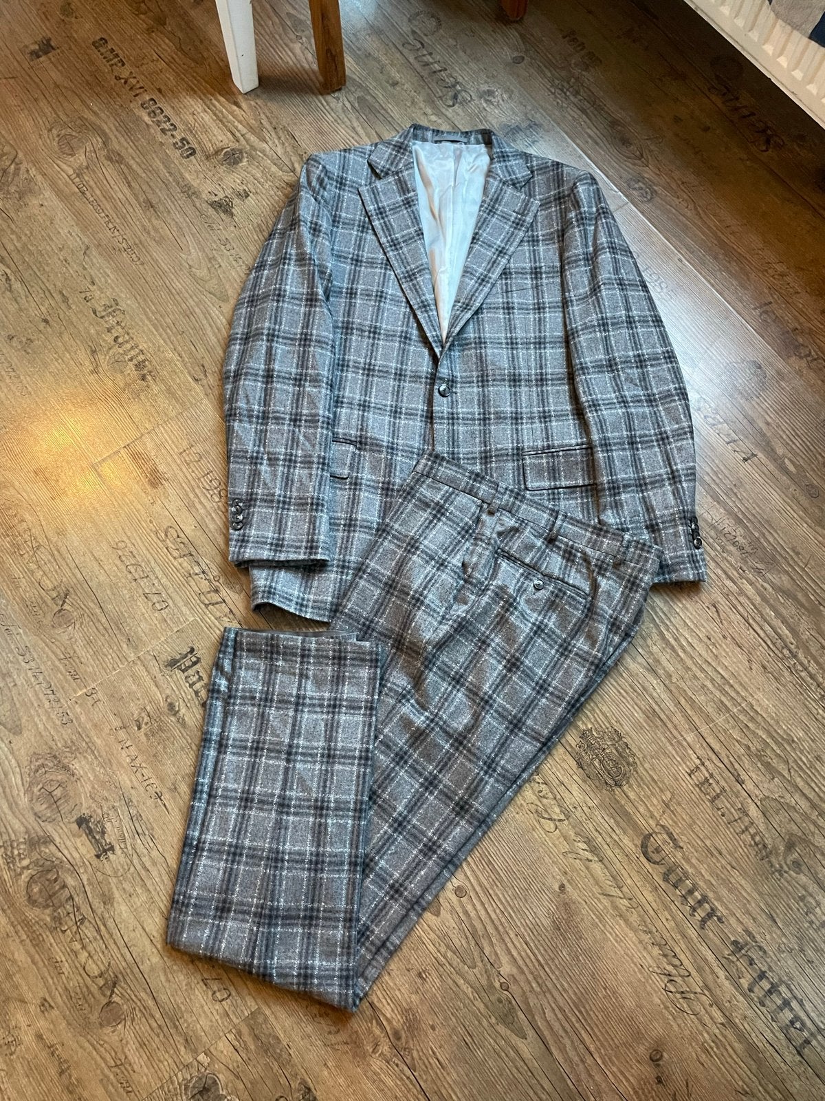 Suitsupply Lazio Pak - Grijs - Wol/Kasjmier/Mohair/Zijde, Ophalen of Verzenden, Gedragen, Maat 52/54 (L), Grijs