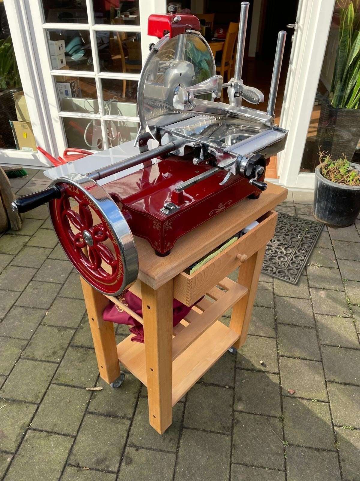 Professionele Snijmachine Rood - Zo goed als nieuw, Ophalen of Verzenden, Zo goed als nieuw, Metaal, Snijmachine