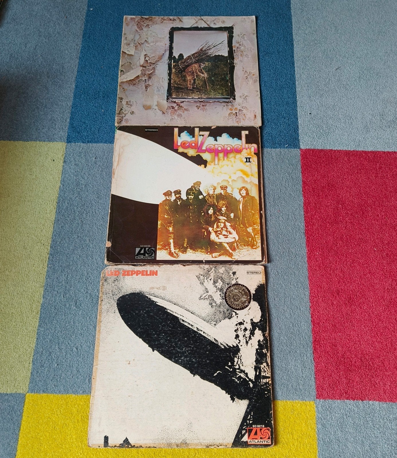 Led Zeppelin I, II en IV  LP's - Classic Rock Vinyl, LP, Gebruikt, Originele persing, Ophalen of Verzenden