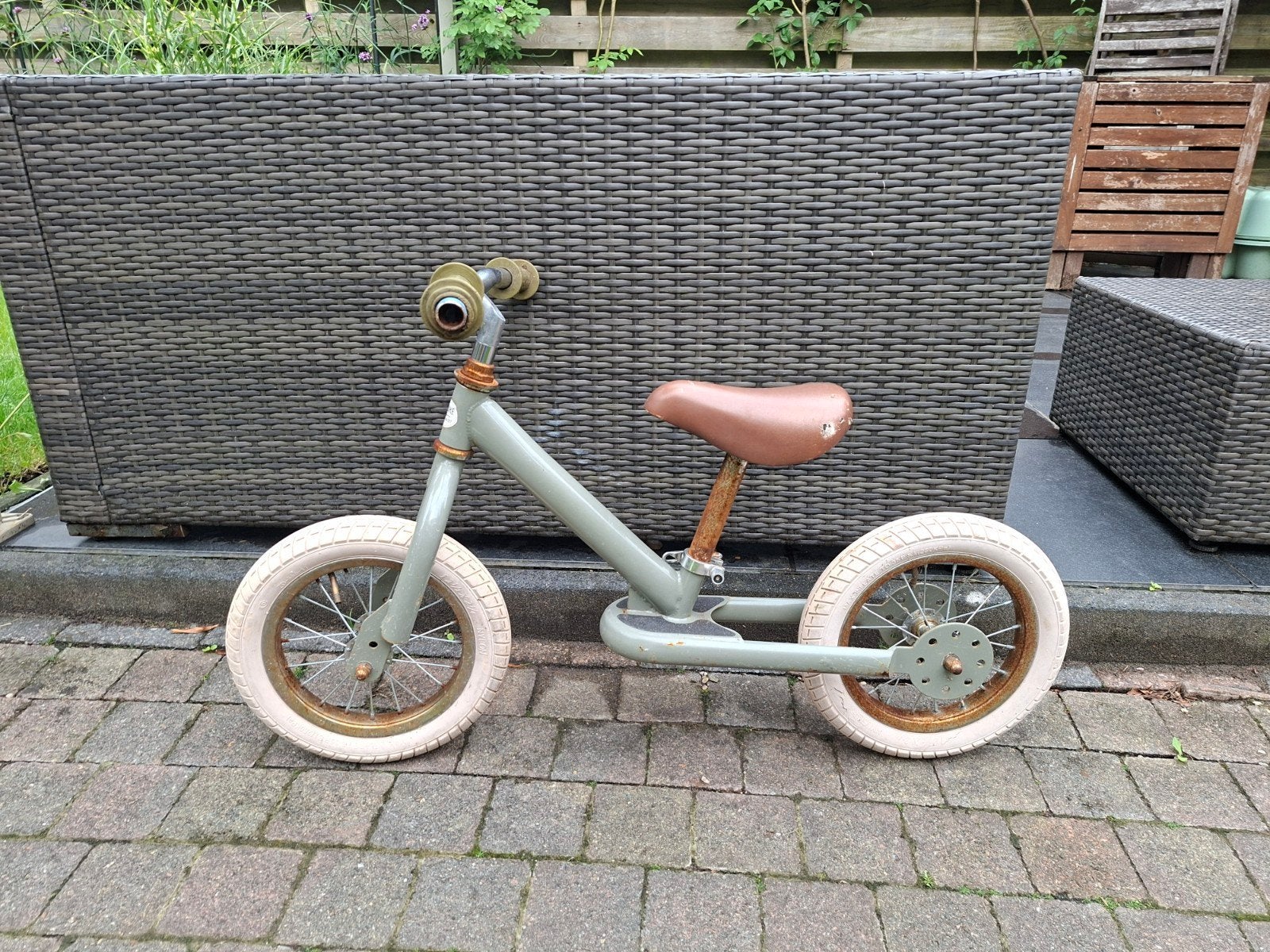 Lichtgroene Trybike loopfiets, Ophalen of Verzenden, Gebruikt, Loopfiets