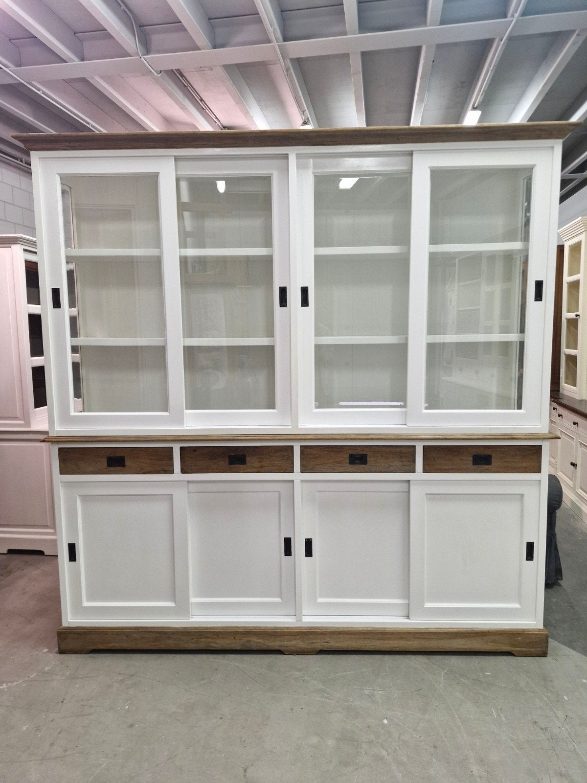 Een mooie 2-delige buffetkast, Ophalen, Nieuw, 25 tot 50 cm, 200 cm of meer