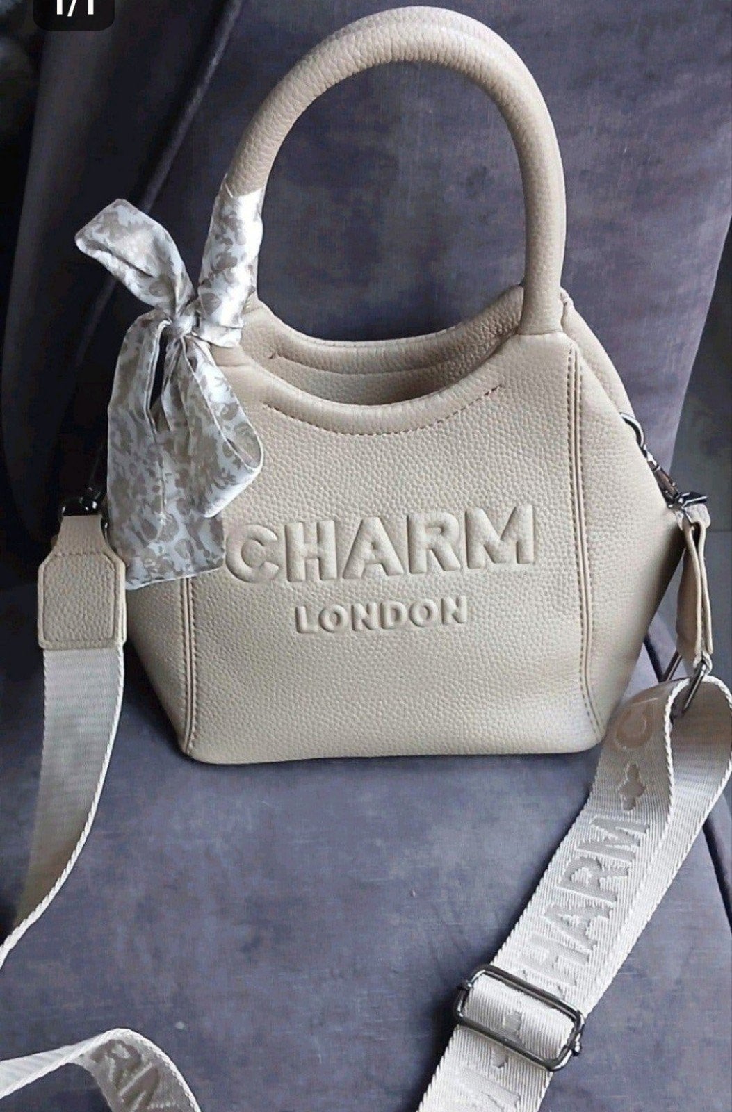 Nieuwe Charm London handtas - Beige, Ophalen of Verzenden