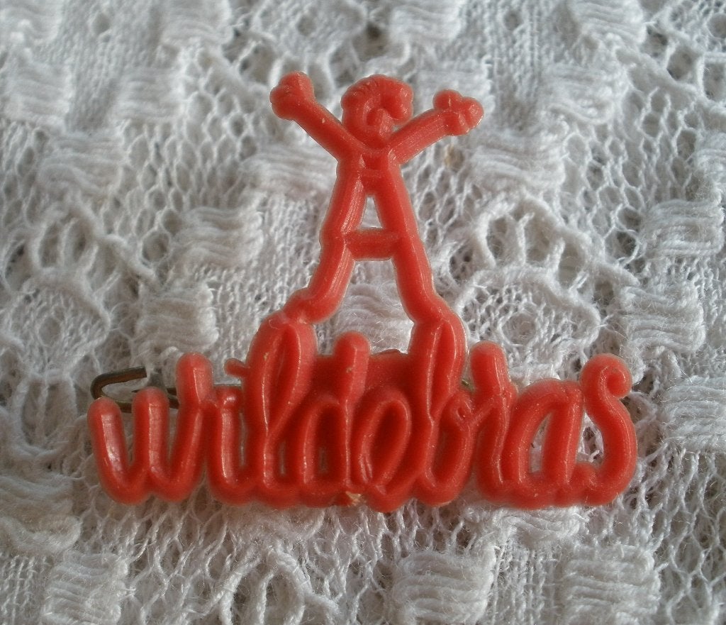 Oude broche / speld Wildebras, Overige materialen, Gebruikt, Minder dan 4 cm, Ophalen of Verzenden