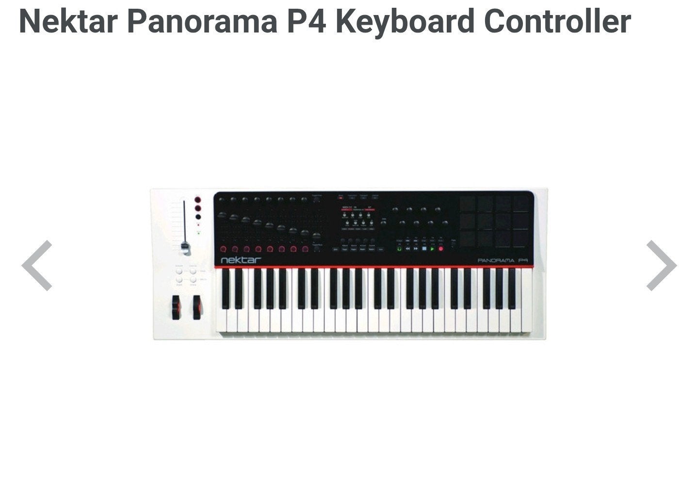 Nektar Panorama P4 Keyboard Controller, Ophalen, Zo goed als nieuw