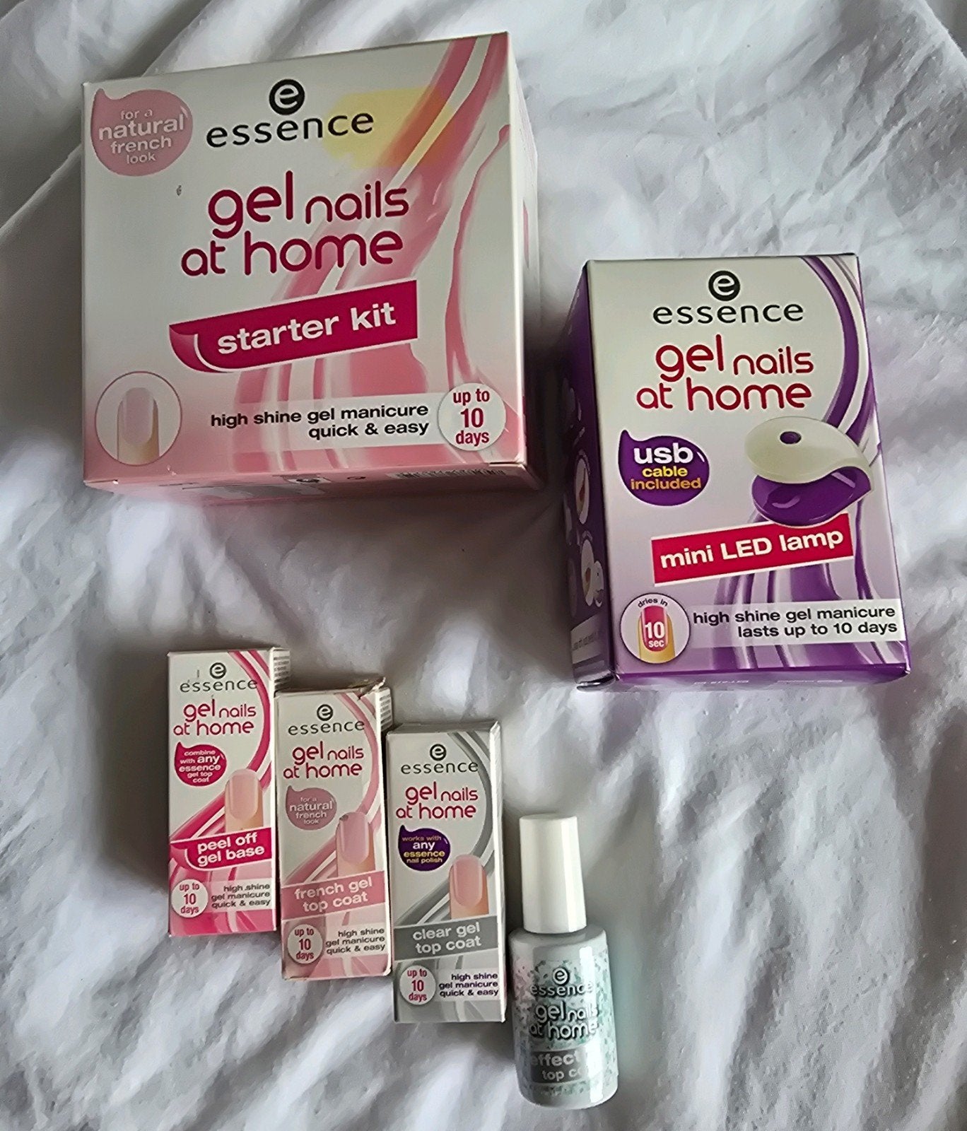 Essence gelnagels starter kit incl UV-lamp, diverse gellak.., Ophalen of Verzenden, Zo goed als nieuw