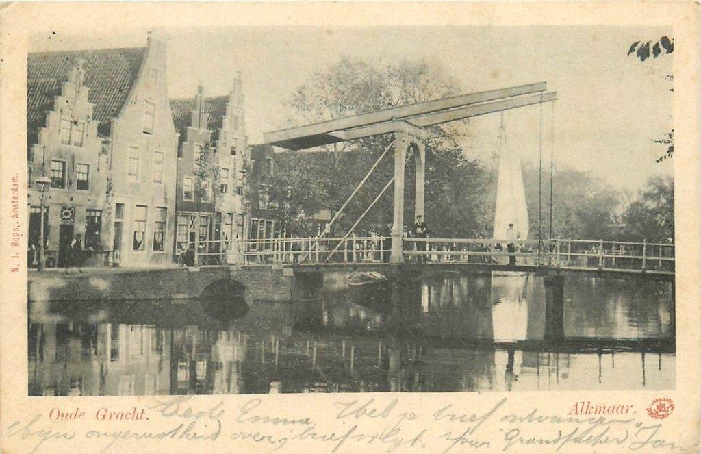 701-343-037 Alkmaar Oude Gracht, Verzenden, Voor 1920, Noord-Holland
