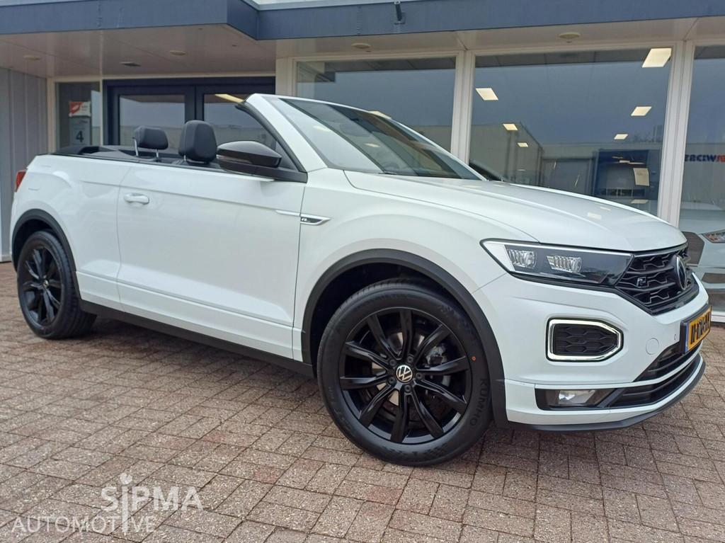 VW T-Roc R-Line Cabrio 1.5TSI/150pk/Led/Aut/150pk/Trekhaak/, 4 cilinders, Wit, Automatische klimaatregeling, 1500 kg