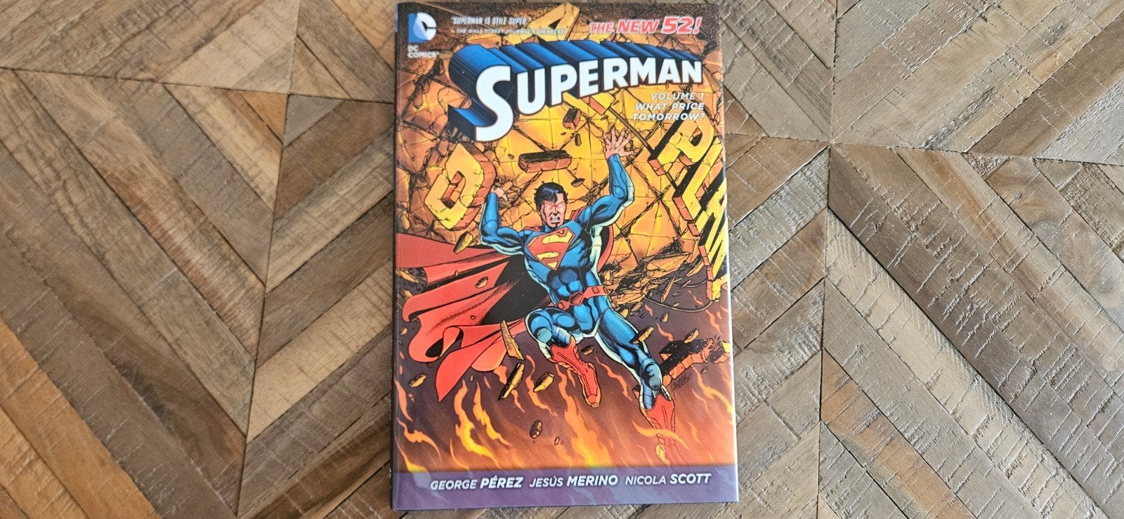 Superman: The New 52! Vol. 1 Hardcove, Eén stripboek, Ophalen of Verzenden, Zo goed als nieuw, George Pérez, Jesus Merino, Nicola Scott
