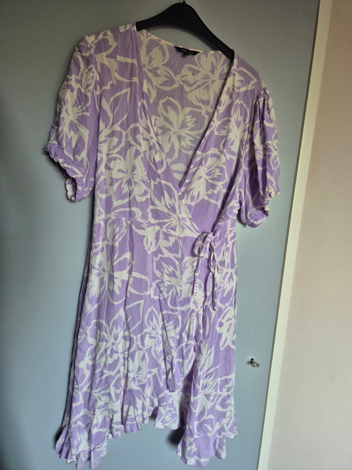 Lila wikkeljurk ms mode maat 48, Paars, Maat 46/48 (XL) of groter, Ophalen of Verzenden, Zo goed als nieuw