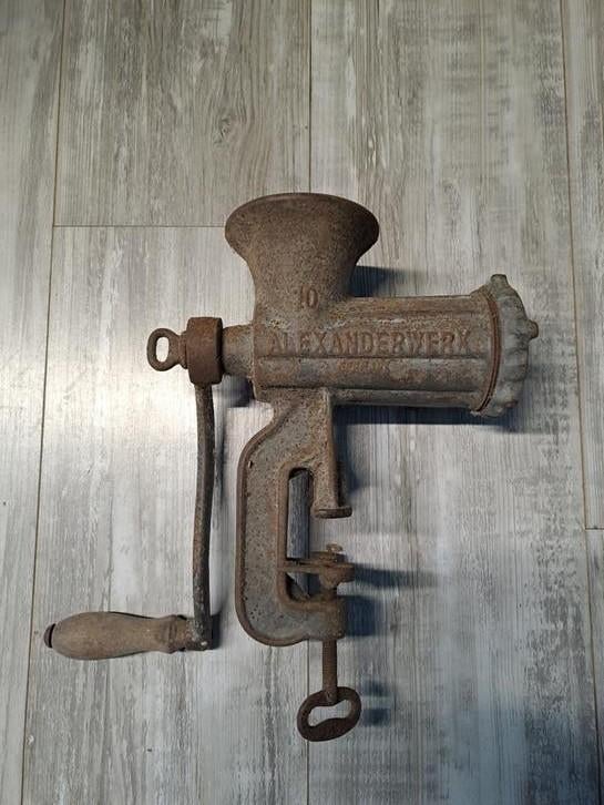 Antieke vleesmolen, Antiek en Kunst, Ophalen of Verzenden