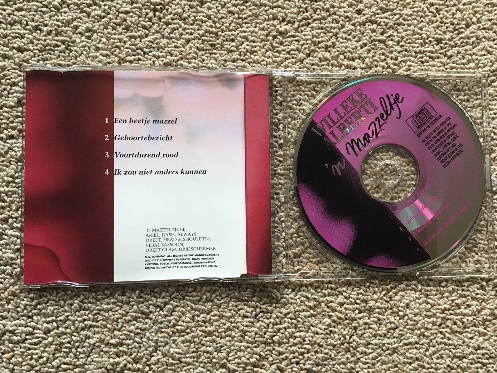 Willeke Alberti cd, Ophalen of Verzenden, Zo goed als nieuw, Levenslied of Smartlap