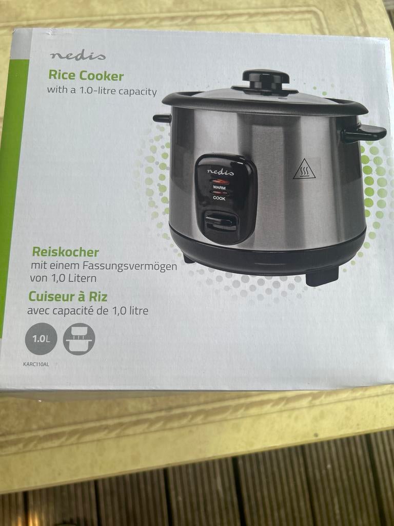 Nieuwe Nedis Rijstkoker 1.0L - Ongebruikt in doos, Witgoed en Apparatuur, Rijstkokers, Ophalen of Verzenden, Nieuw