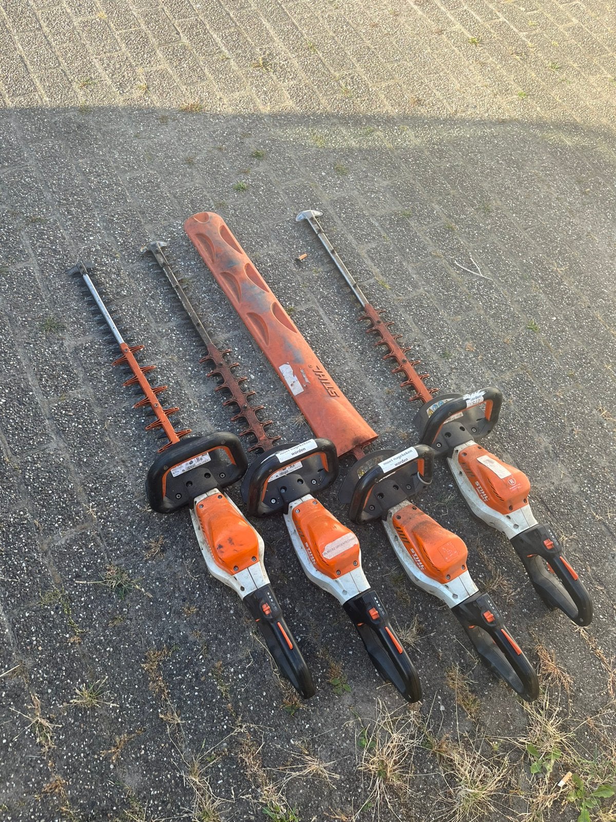 Stihl hsa 94 heggenscharen opknappers, Ophalen of Verzenden, Gebruikt, Accu