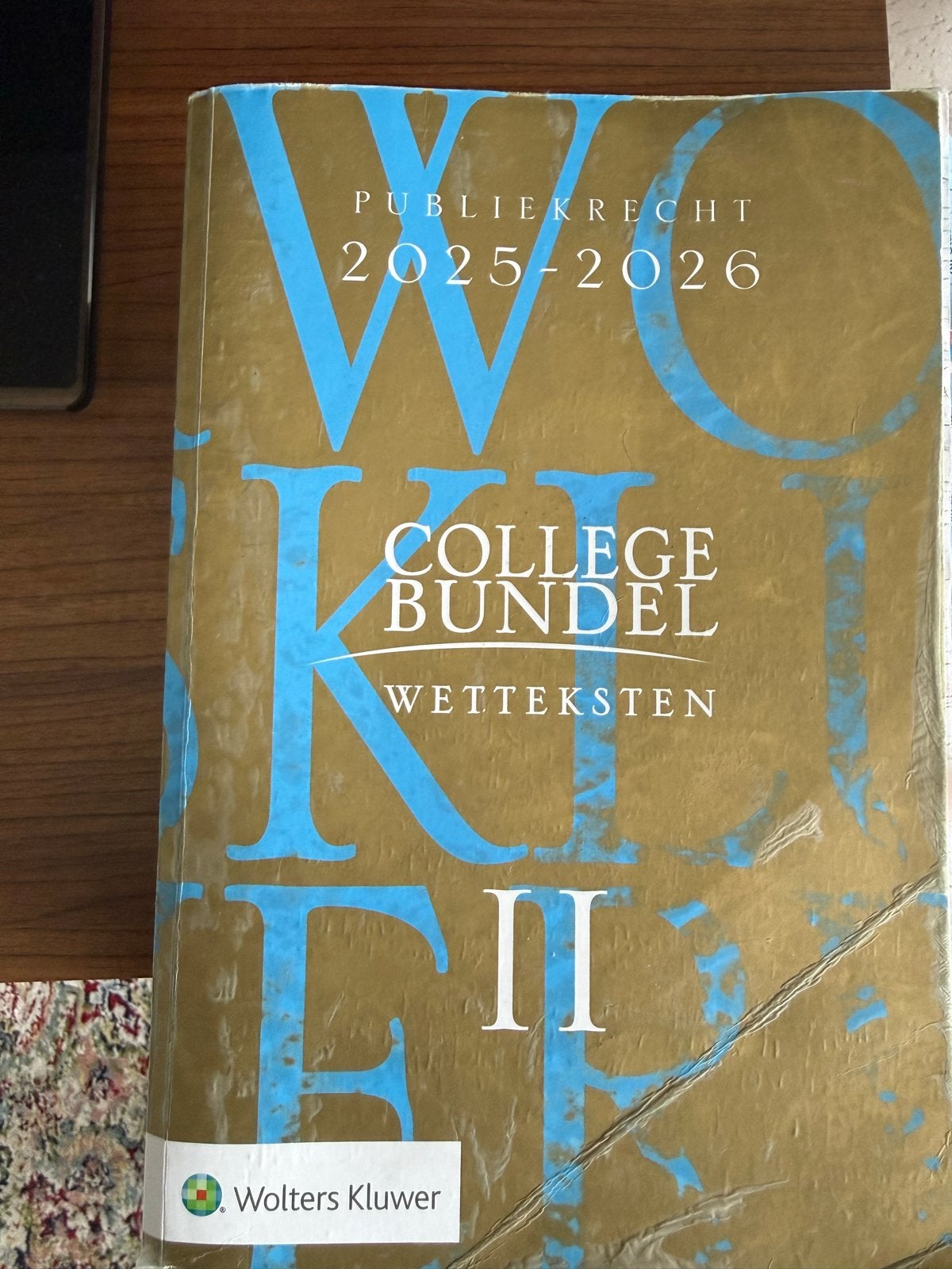 Collegebundel Wettenbundel Publiekrecht 2025-2026, Ophalen, Gamma, Zo goed als nieuw, HBO