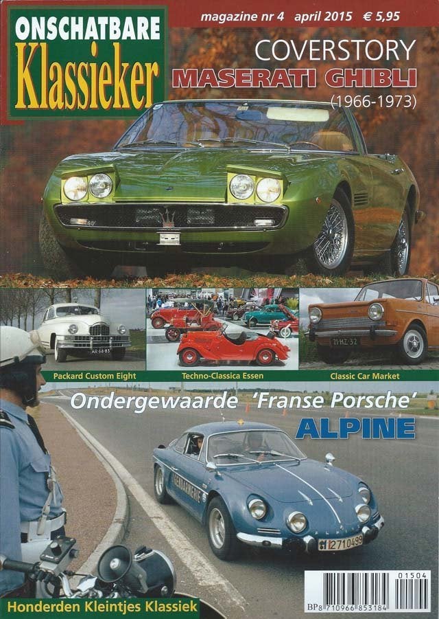 OK 4 2015 : Maserati Ghibli - Alpine Renault - Ford 20M XL, Boeken, Ophalen of Verzenden, Gelezen, Algemeen