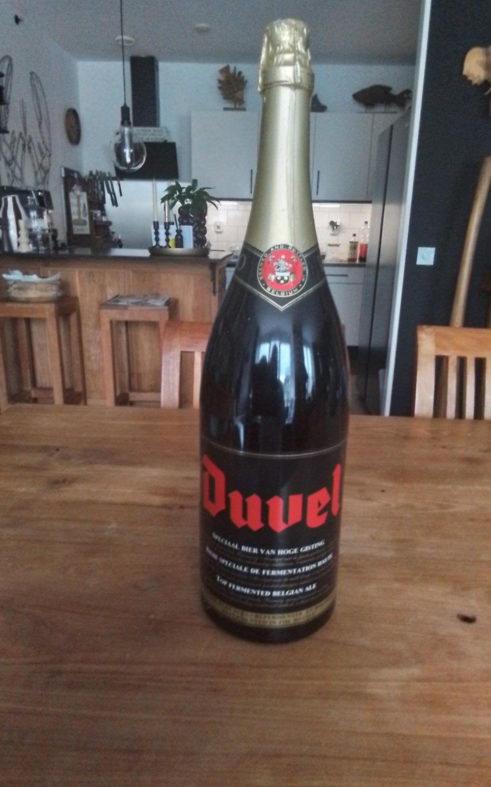 Duvel 3 liter fles - Best Before 12/2003, Ophalen of Verzenden