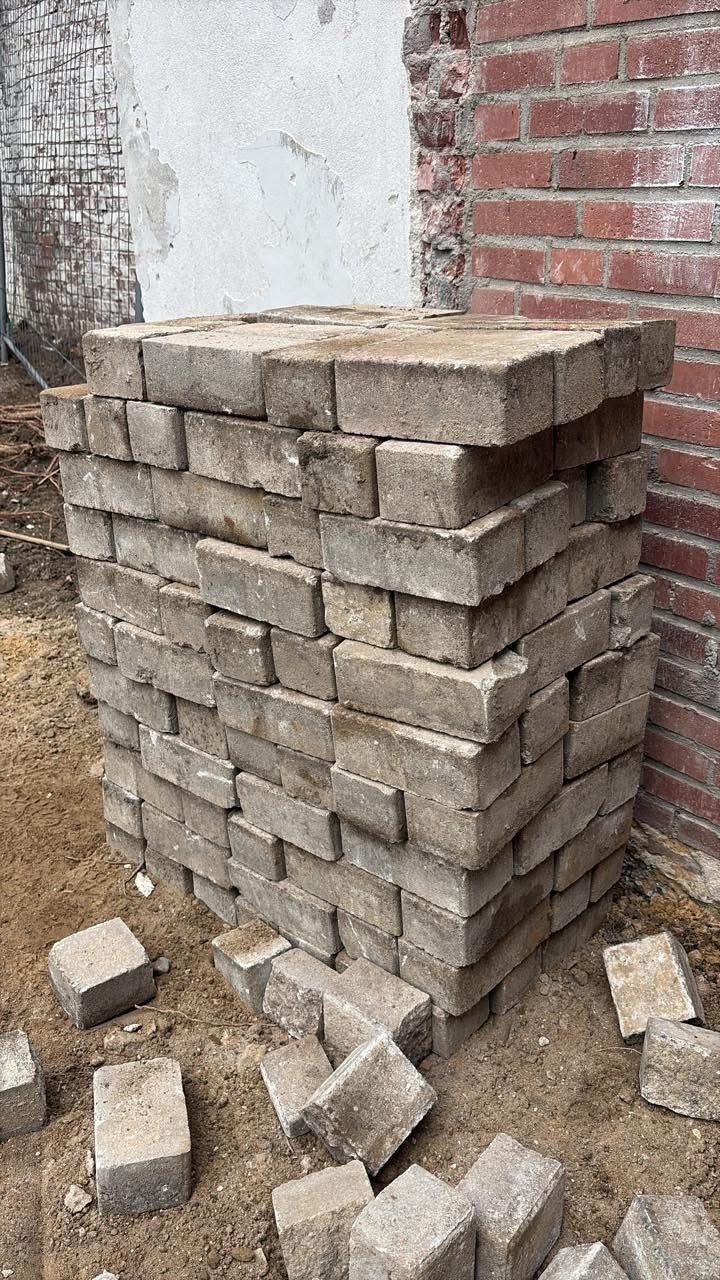GRATIS Betonklinker, Ophalen, Gebruikt, Beton, Klinkers