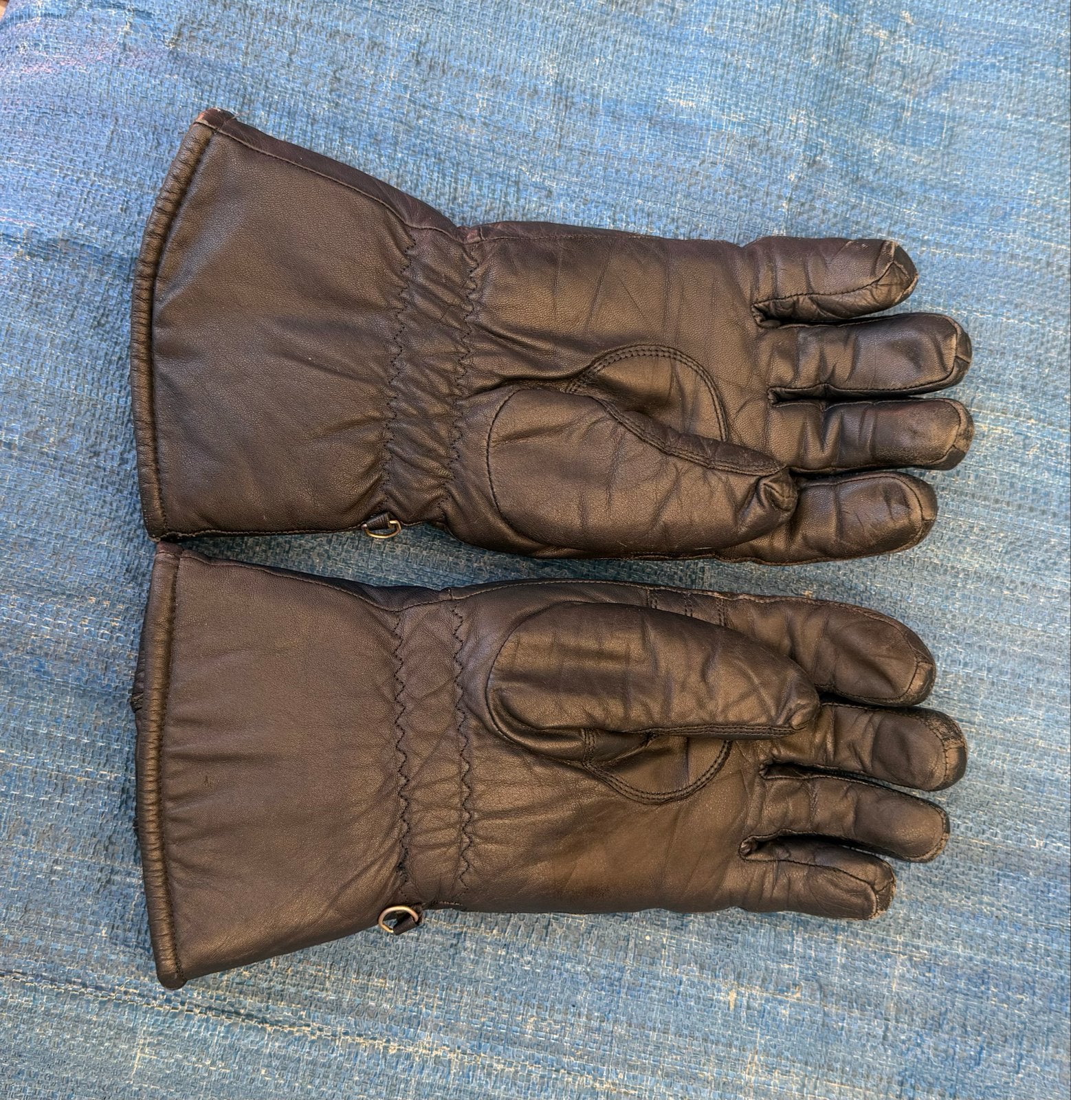 MQP Leren Motorhandschoenen Zwart, Kleding | Dames, Wintersportkleding, Ophalen, Gedragen, Overige typen