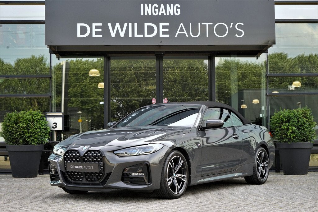 BMW 4 Serie Cabrio 420i M-sport Dravit Stoelventilatie OpenA, Auto's, BMW, Automaat, 1998 cc, Gebruikt, Zwart