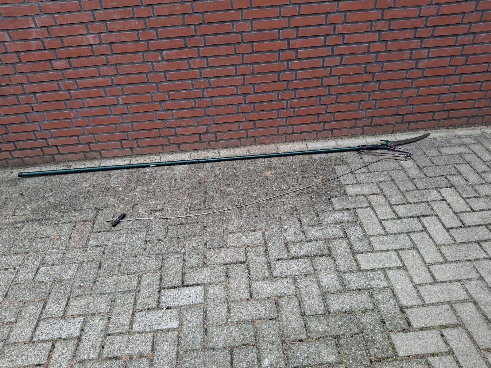 Takenzaag met snoeischaar 3 meter., Tuin en Terras, Ophalen of Verzenden, Gebruikt, 30 t/m 39 mm