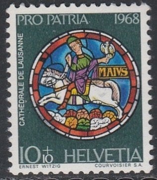 Zwitserland 1968 874 Pro Patria 10c, Postfris, Ophalen of Verzenden, Postfris