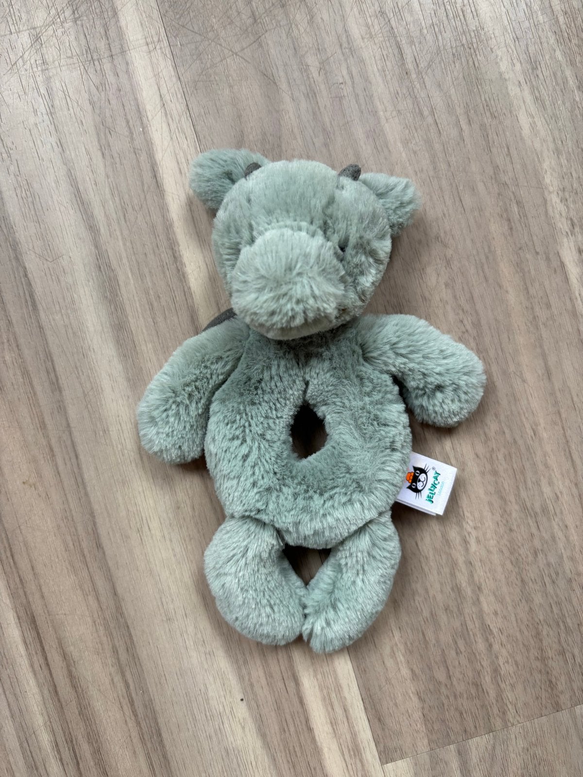Jellycat Draak / Dino Rammelaar Knuffel - Zacht en Schattig, Met geluid, Overige karakters, Overige typen, Ophalen of Verzenden