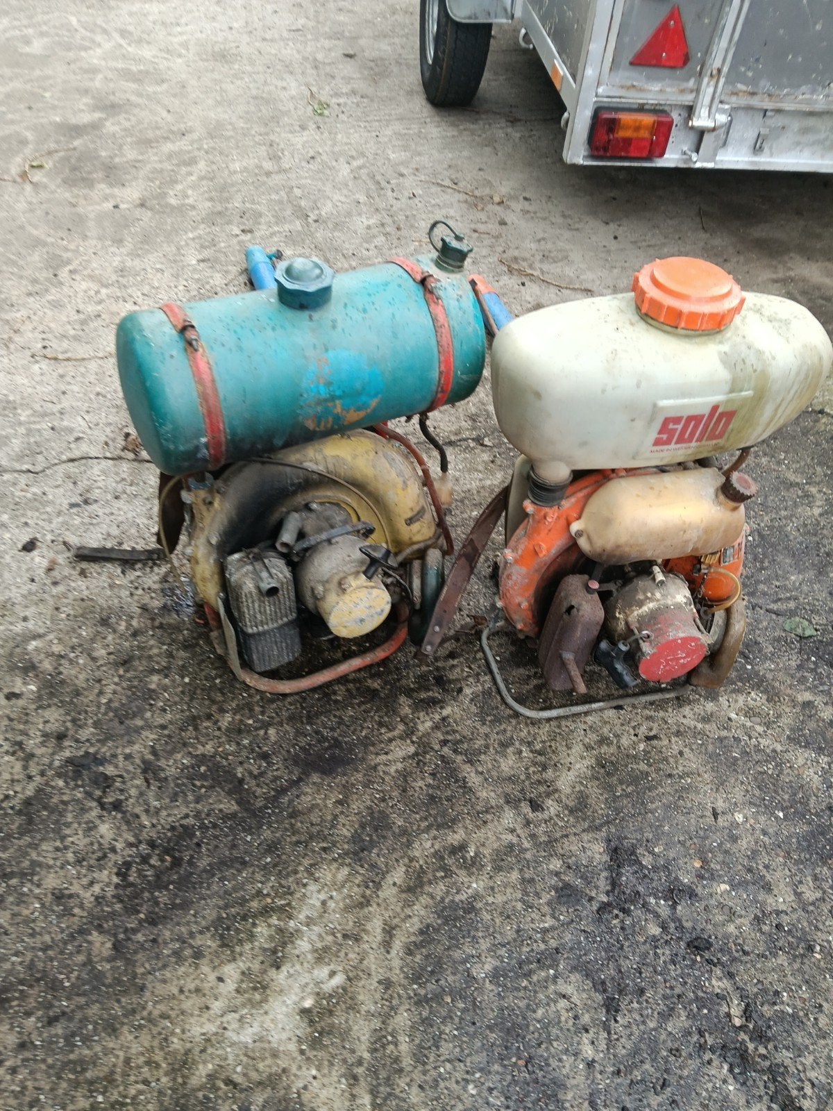 rugspuit/bladblazer, Ophalen of Verzenden, Gebruikt, Benzinemotor
