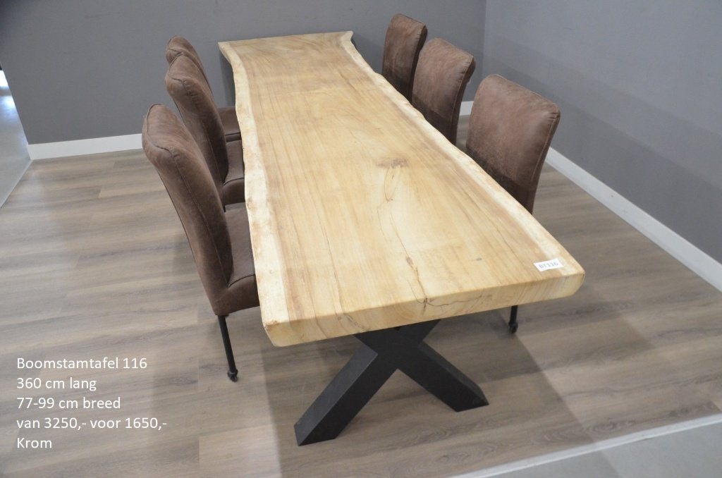 Extra Lange Suar Boomstamtafel (360 cm) BT116