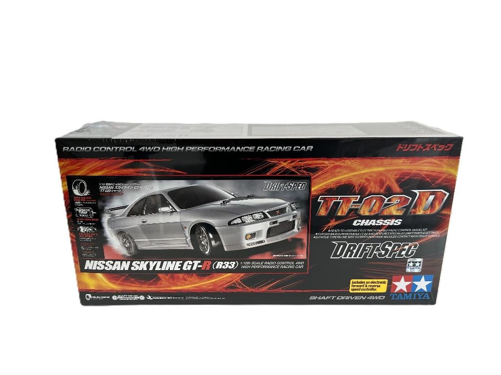 Tamiya 58604 1/10 RC Nissan Skyline GT-R33 1/10 nieuw, Elektro, Nieuw, Ophalen of Verzenden, Schaal 1:10