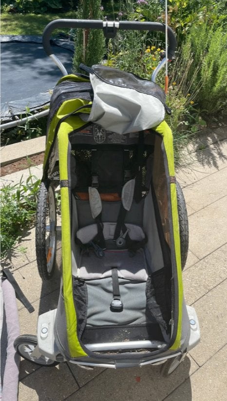 Thule Chariot Cougar 1 – kinderkar voor wandelen én fietsen, Fietsen en Brommers, Ophalen, Gebruikt, Minder dan 20 kg, Vering