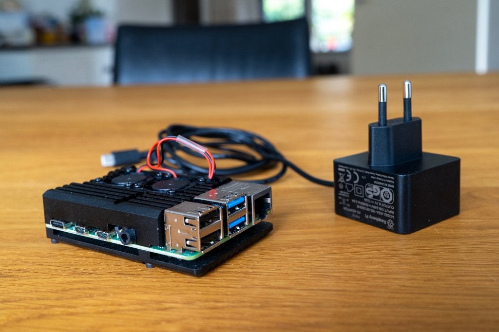 Raspberry Pi 4 Model B 8GB ram, 128GB SD, voeding, behuizing, Minder dan 2 Ghz, Ophalen of Verzenden, Zo goed als nieuw, Raspberry Pi