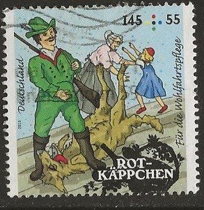 Duitsland 273, roodkapje, Postzegels en Munten, Verzenden, 1990 tot heden, Gestempeld
