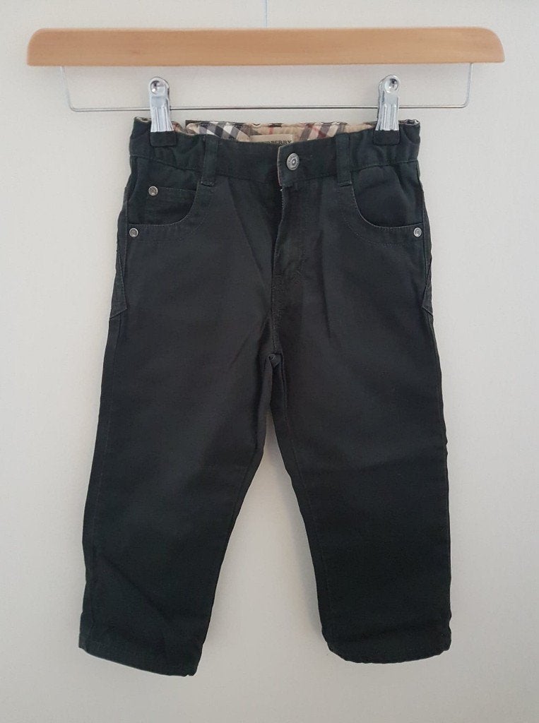 Burberry broek zwart 92, Verzenden, Nieuw, Jongetje of Meisje, Broekje