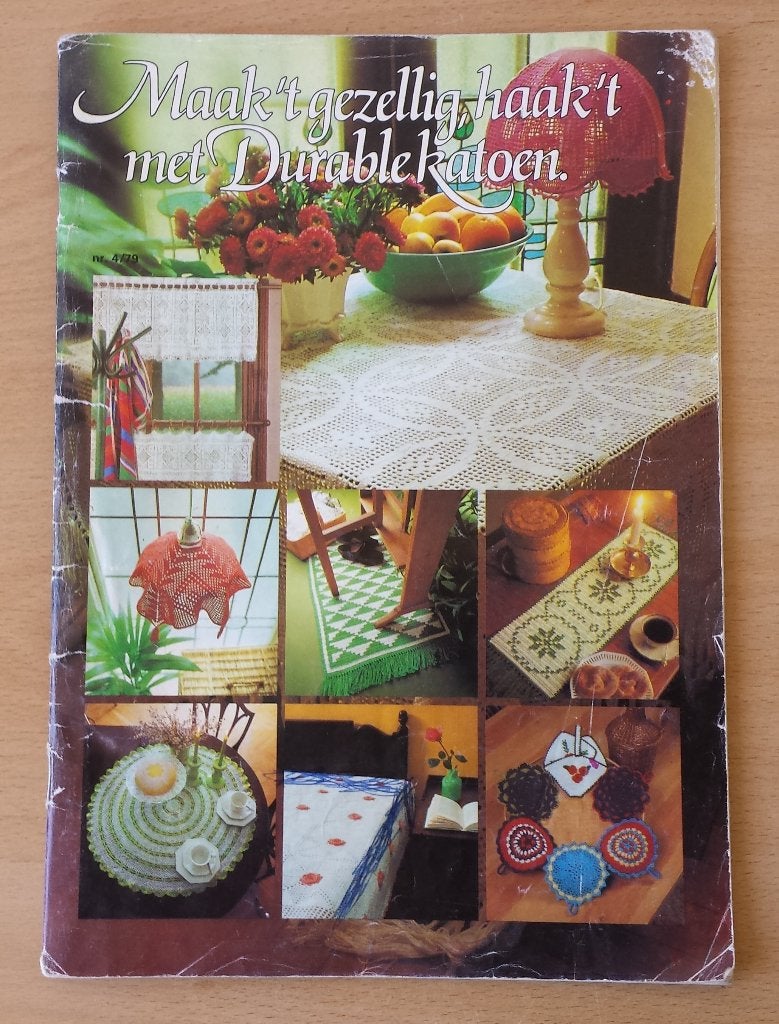Haken -Maak't Gezellig, Haak't met Durable Katoen nr.4 1979, Gebruikt, Patroon of Boek, Nvt, Nvt