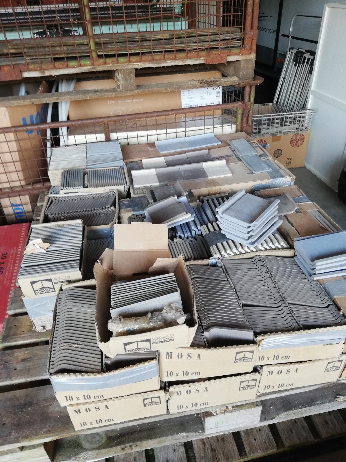kant tegels vloer rest partij, Ophalen, Steen of Klei, 15 m² of meer, Dakpannen