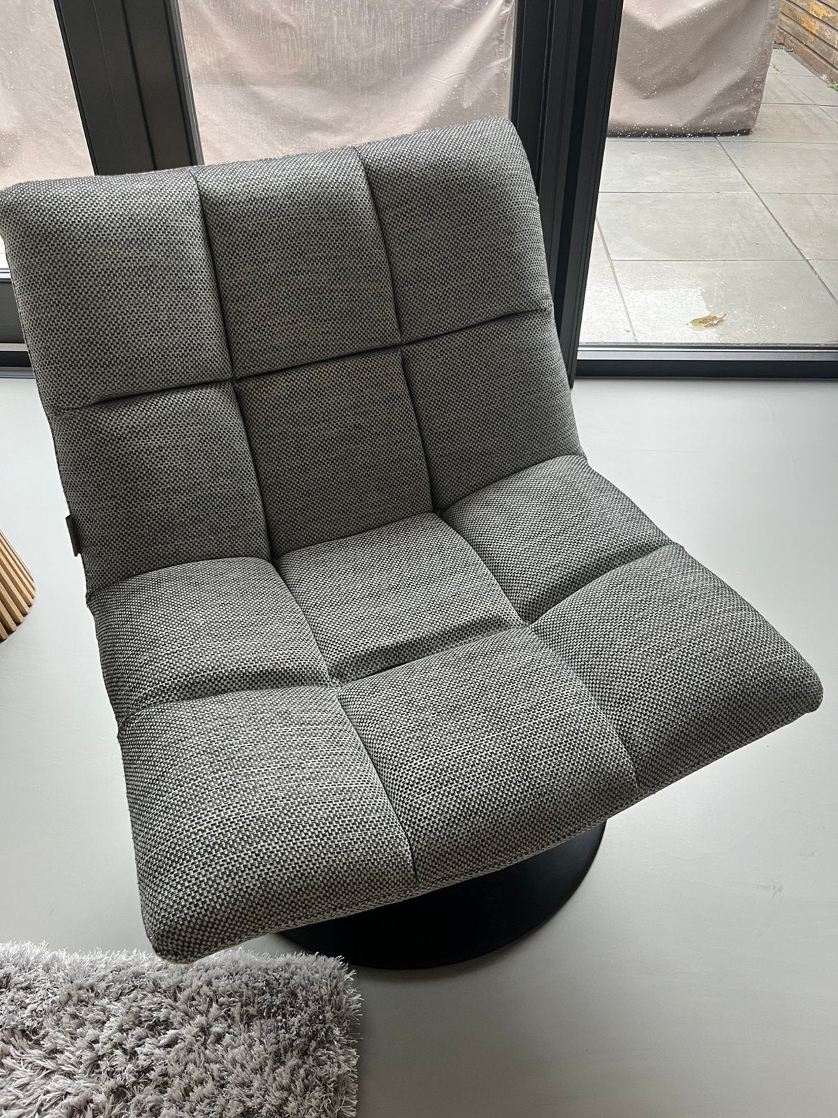 Dutchbone Bar fauteuil grijs, Ophalen, Twee, Zo goed als nieuw, Stof