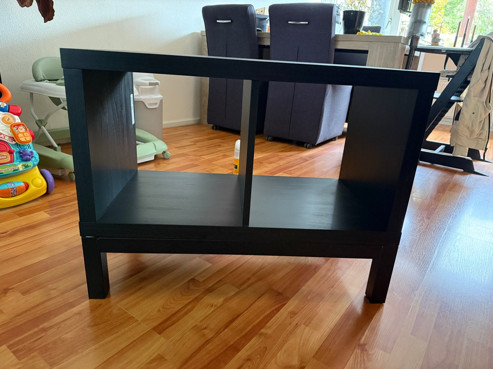 Ikea Kallax 2 vakken inclusief onderstel, Ophalen, Gebruikt, 50 tot 100 cm, Minder dan 100 cm
