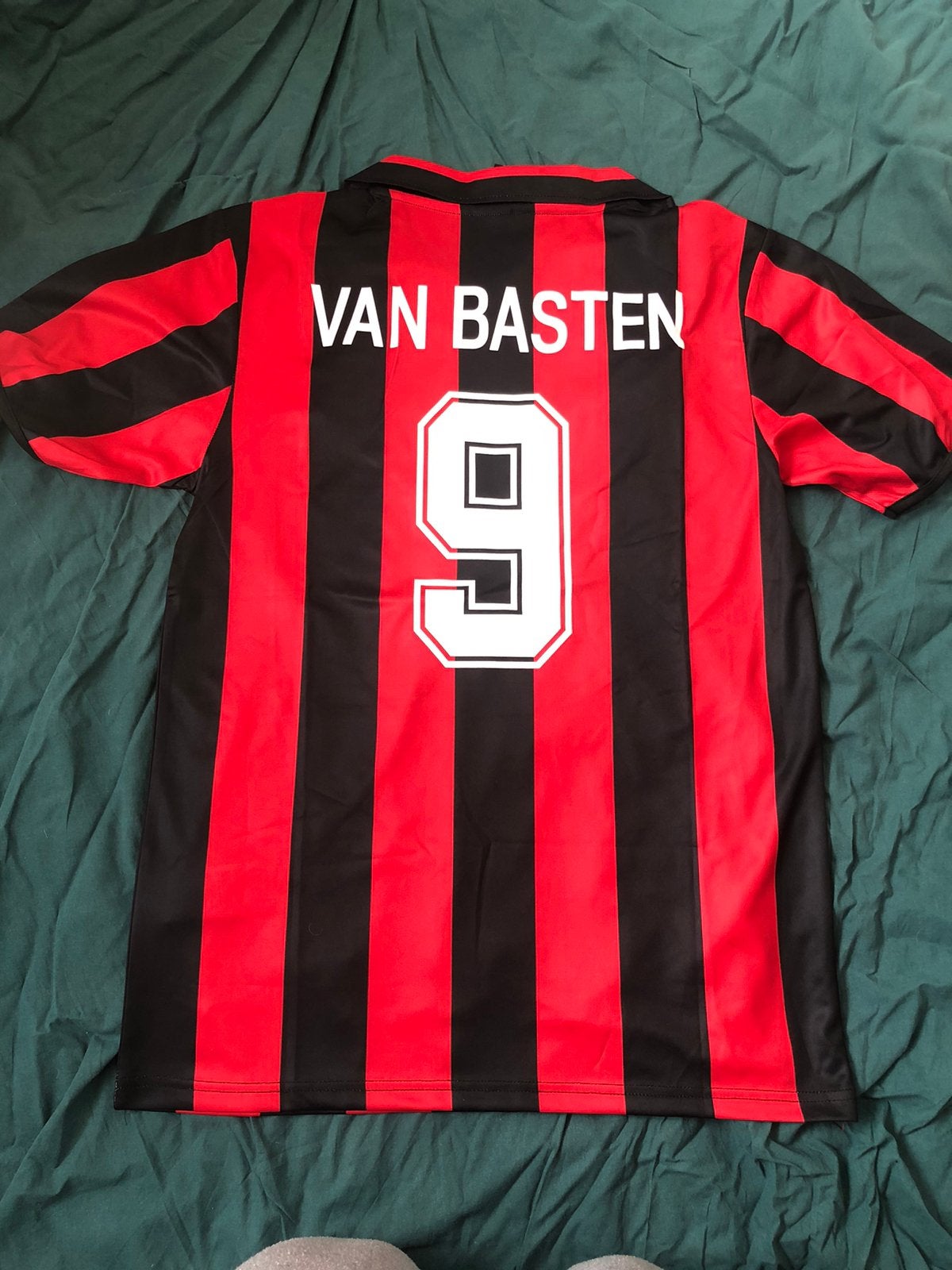 Van Basten AC Milan retro voetbalshirt maat M, Ophalen of Verzenden, Zo goed als nieuw, Shirt