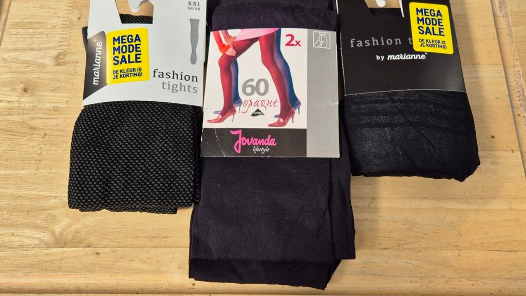 MODE PANTY XXL 3 STUKS, Ophalen of Verzenden, Nieuw, Zwart, Panty