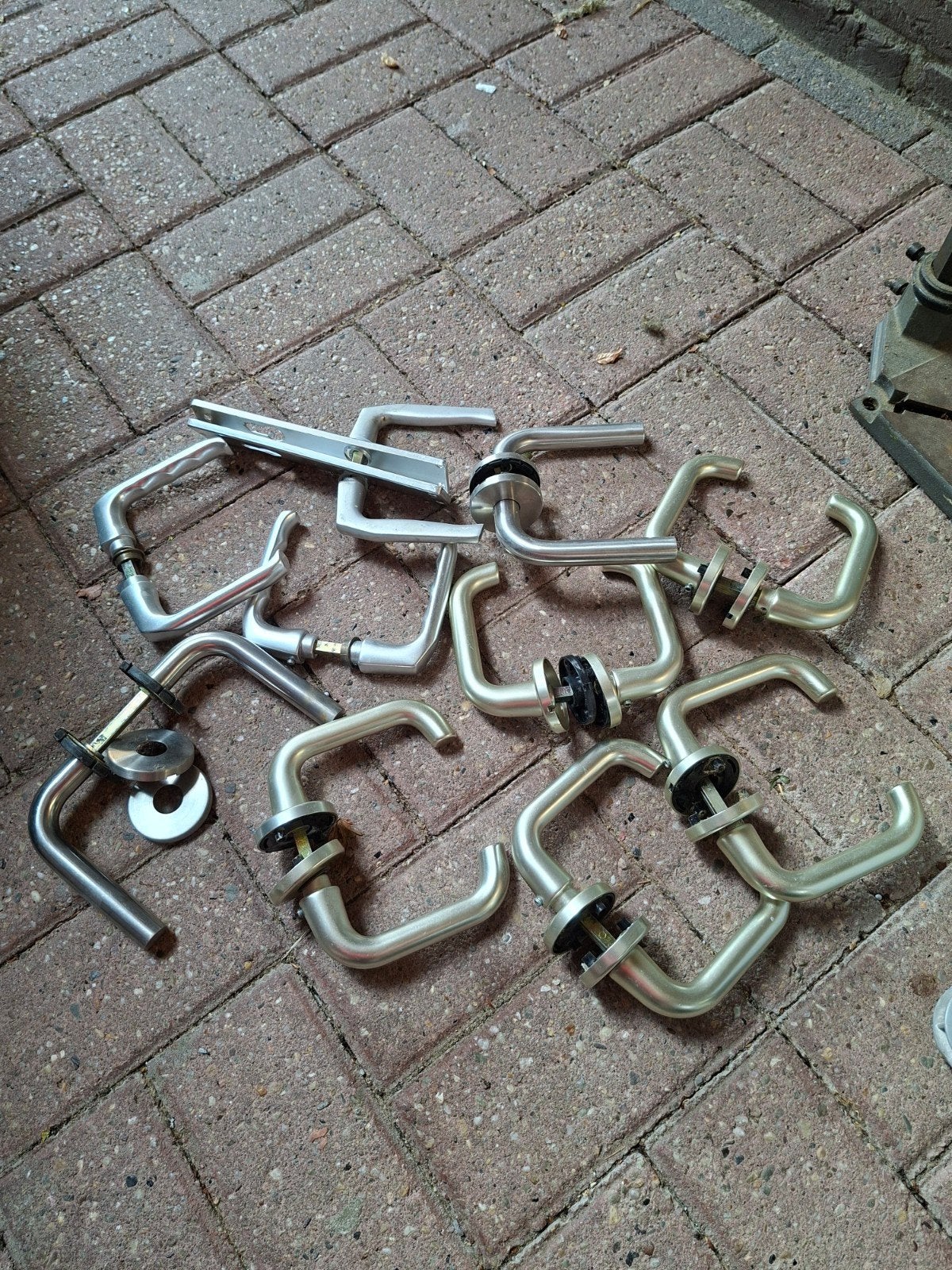 Deurklinken, Doe-het-zelf en Verbouw, Hang- en Sluitwerk, Ophalen of Verzenden, Gebruikt, Koper of Messing, Klink of Kruk