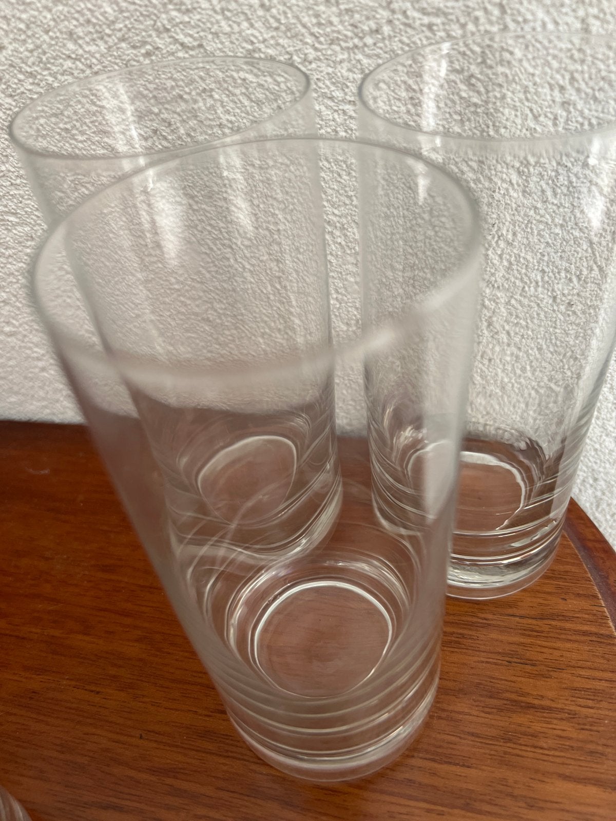 Set van 3 limonadeglazen en 2 bierglazen, Overige typen, Ophalen of Verzenden, Gebruikt, Glas