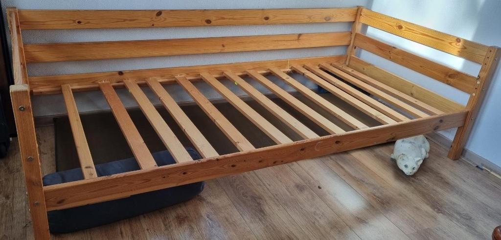 bed, lattenbodem, Ophalen, Gebruikt, 90 cm, Eenpersoons