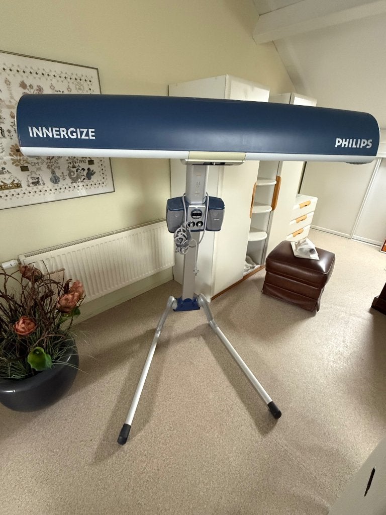 Philips Zonnebank Innergize HB947 Wellness, Witgoed en Apparatuur, Zonnebanken en Gezichtsbruiners, Ophalen, Gebruikt, Zonnebank enkelzijdig