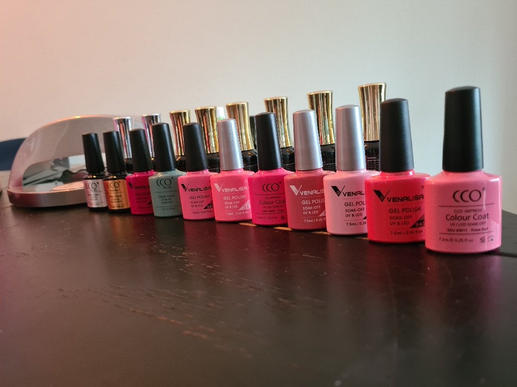Gellak PAKKET WEG IS WEG, Sieraden, Tassen en Uiterlijk, Uiterlijk | Cosmetica en Make-up, Ophalen, Overige kleuren, Zo goed als nieuw