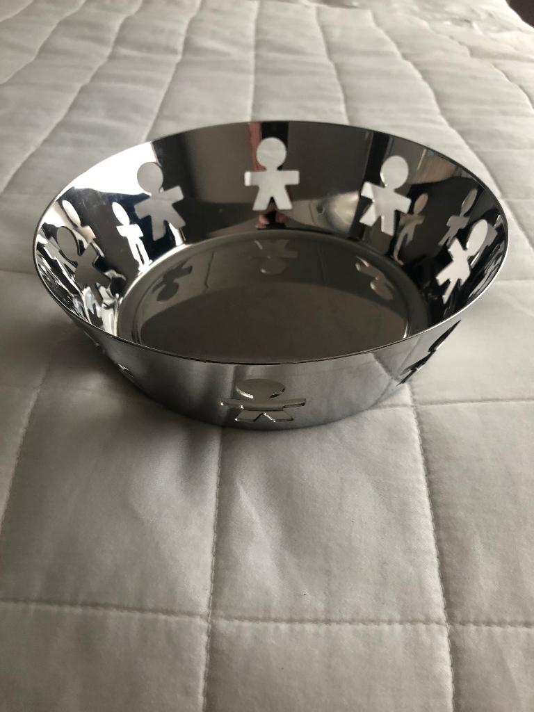 ALESSI Girotondo schaal AKK03 18 cm, Huis en Inrichting, Keuken | Keukenbenodigdheden, Overige typen, Zilver, Ophalen of Verzenden