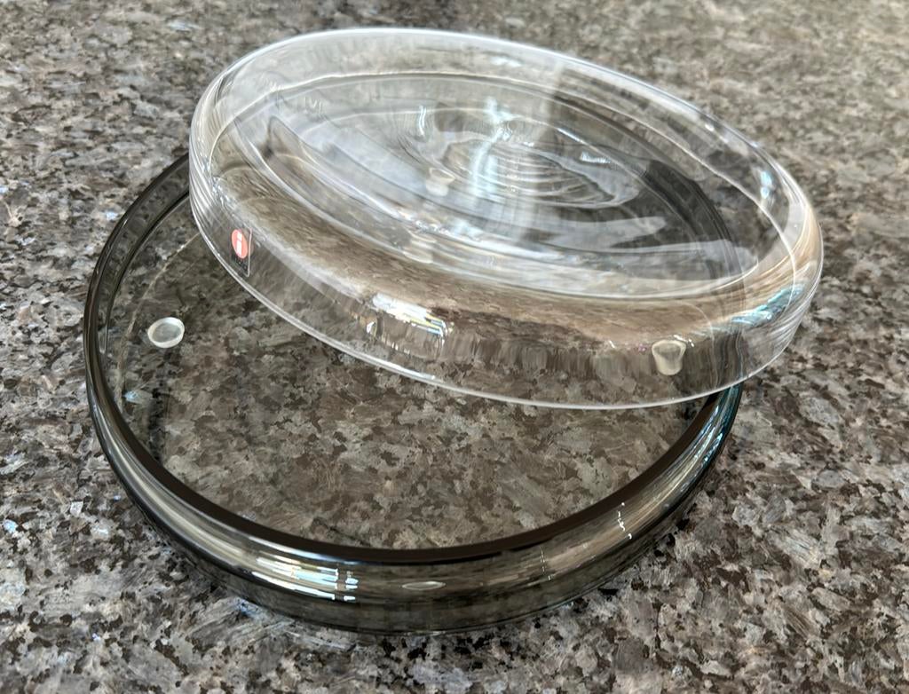Iittala glazen schaal met deksel, Ophalen of Verzenden
